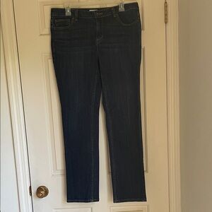 Liz Claiborne Dark Indigo Straight Leg Jeans